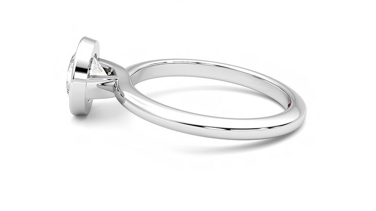 Taylor & Hart Purity Round Engagement Ring 360 degree image 20