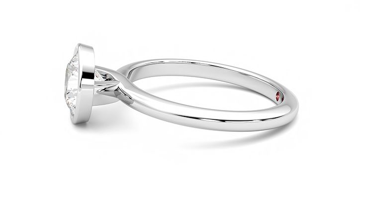 Taylor & Hart Purity Round Engagement Ring 360 degree image 21