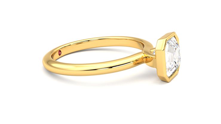 Taylor & Hart Purity Asscher Engagement Ring 360 degree image 8
