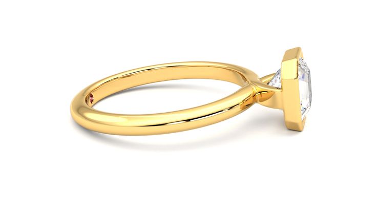 Taylor & Hart Purity Asscher Engagement Ring 360 degree image 9