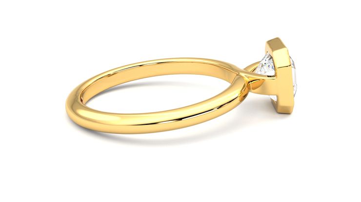 Taylor & Hart Purity Asscher Engagement Ring 360 degree image 10