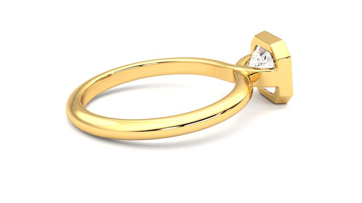 Taylor & Hart Purity Asscher Engagement Ring 360 degree image 11