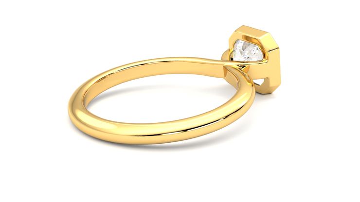 Taylor & Hart Purity Asscher Engagement Ring 360 degree image 12
