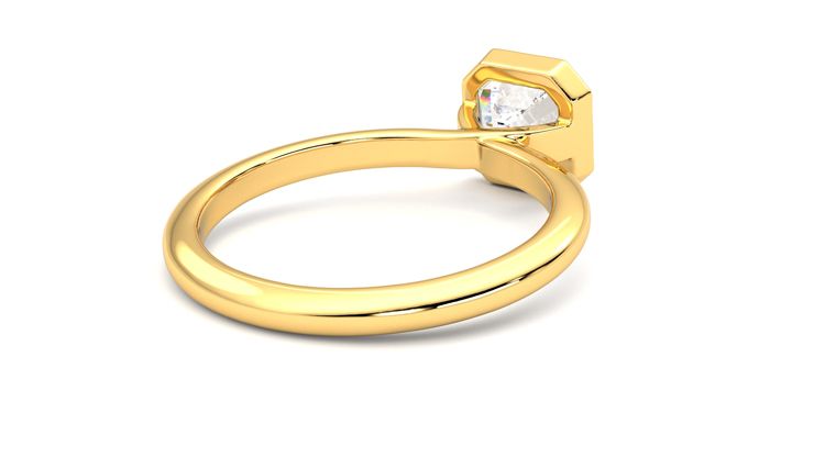Taylor & Hart Purity Asscher Engagement Ring 360 degree image 13