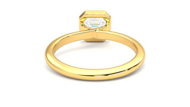 Taylor & Hart Purity Asscher Engagement Ring 360 degree image 15
