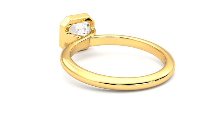 Taylor & Hart Purity Asscher Engagement Ring 360 degree image 17