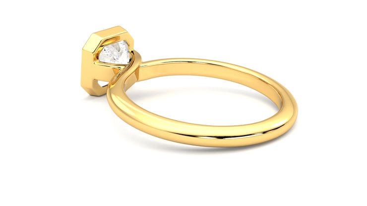 Taylor & Hart Purity Asscher Engagement Ring 360 degree image 18