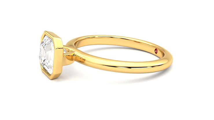 Taylor & Hart Purity Asscher Engagement Ring 360 degree image 22