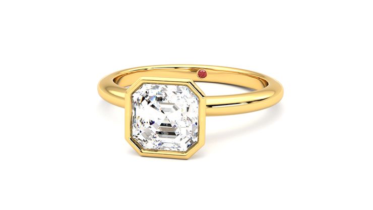 Taylor & Hart Purity Asscher Engagement Ring 360 degree image 27