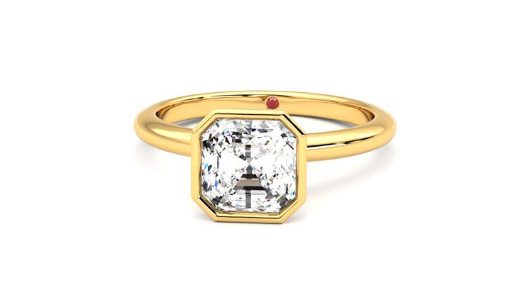 Taylor & Hart Purity Asscher Engagement Ring 360 degree image 28