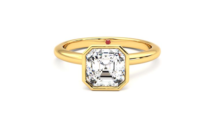 Taylor & Hart Purity Asscher Engagement Ring 360 degree image 29