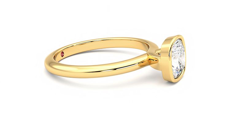 Taylor & Hart Purity Cushion Engagement Ring 360 degree image 8