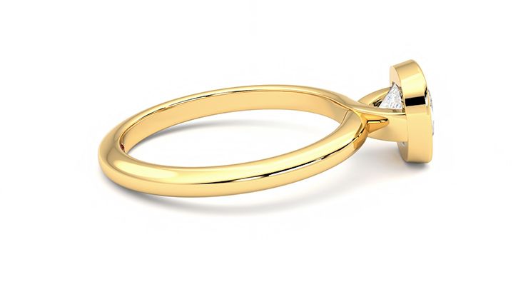 Taylor & Hart Purity Cushion Engagement Ring 360 degree image 10