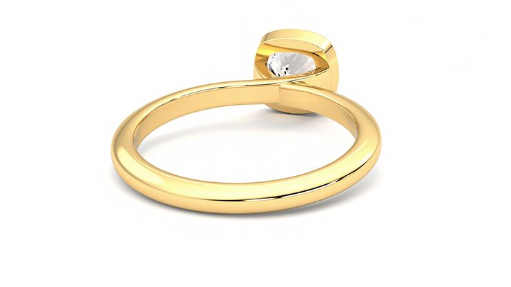 Taylor & Hart Purity Cushion Engagement Ring 360 degree image 14