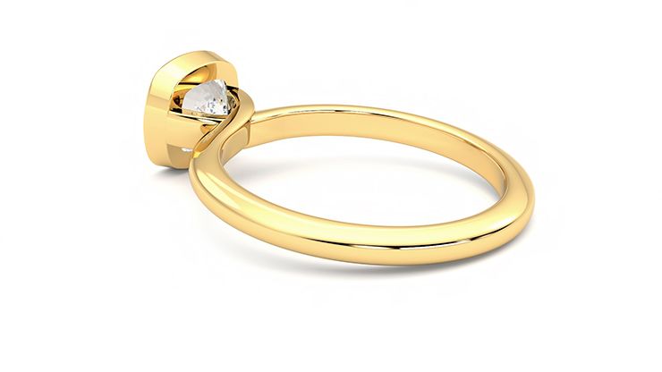 Taylor & Hart Purity Cushion Engagement Ring 360 degree image 18
