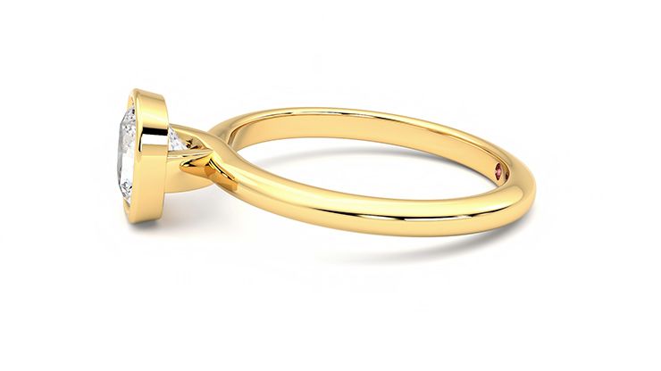 Taylor & Hart Purity Cushion Engagement Ring 360 degree image 21