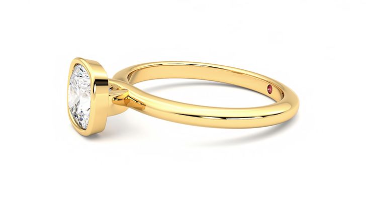 Taylor & Hart Purity Cushion Engagement Ring 360 degree image 22