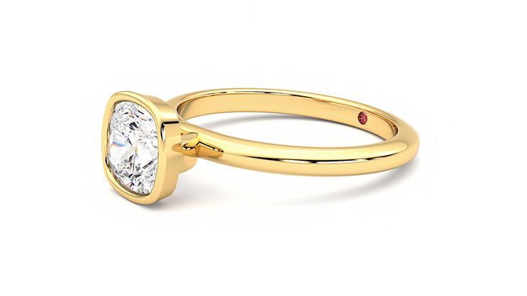 Taylor & Hart Purity Cushion Engagement Ring 360 degree image 23