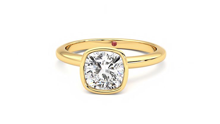 Taylor & Hart Purity Cushion Engagement Ring 360 degree image 28