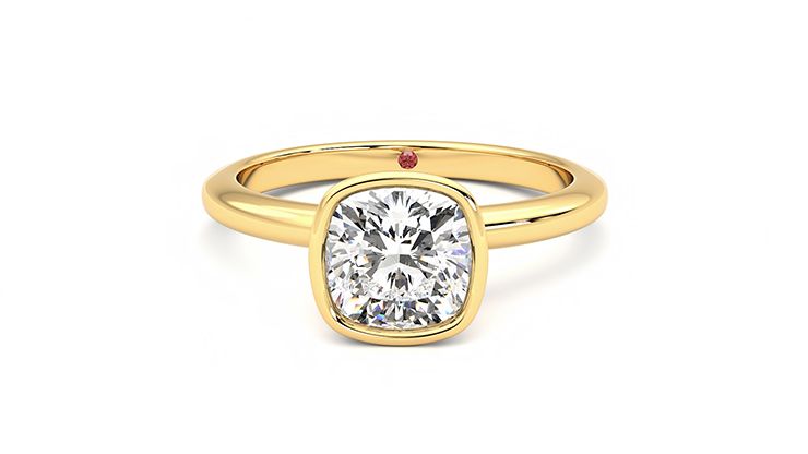 Taylor & Hart Purity Cushion Engagement Ring 360 degree image 29