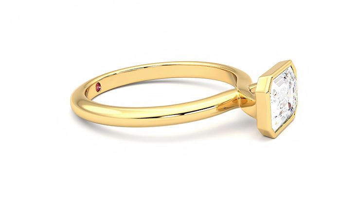 Taylor & Hart Purity Emerald Engagement Ring 360 degree image 8
