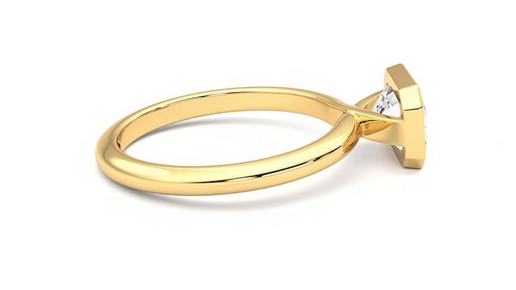 Taylor & Hart Purity Emerald Engagement Ring 360 degree image 10