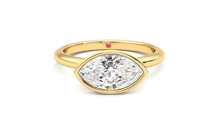 Taylor & Hart Purity Marquise Engagement Ring 360 degree image 1