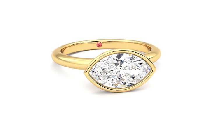 Taylor & Hart Purity Marquise Engagement Ring 360 degree image 3