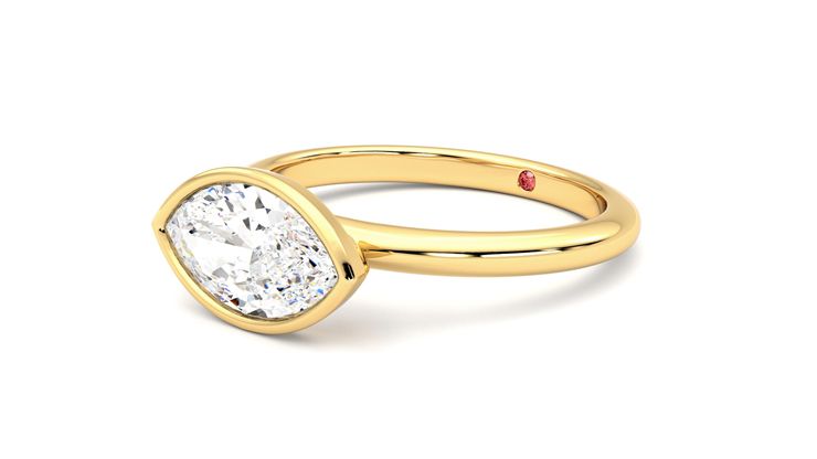 Taylor & Hart Purity Marquise Engagement Ring 360 degree image 24