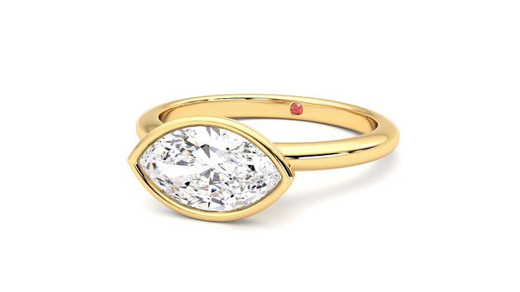 Taylor & Hart Purity Marquise Engagement Ring 360 degree image 26