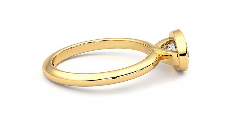 Taylor & Hart Purity Oval Engagement Ring 360 degree image 10