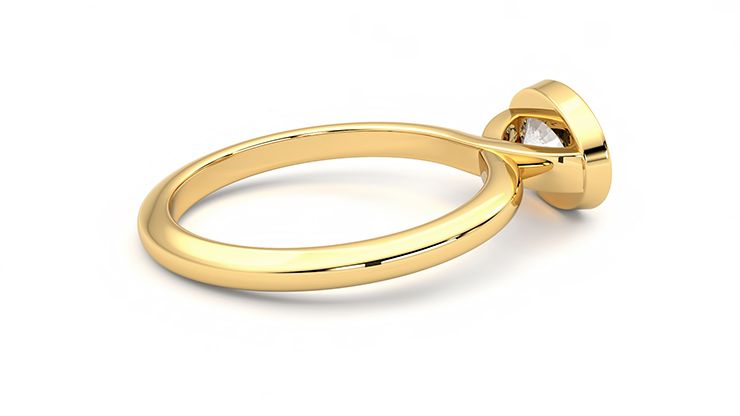 Taylor & Hart Purity Oval Engagement Ring 360 degree image 11