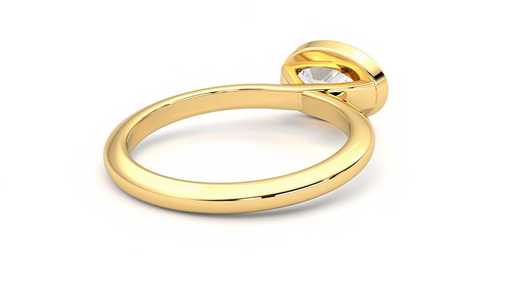 Taylor & Hart Purity Oval Engagement Ring 360 degree image 13