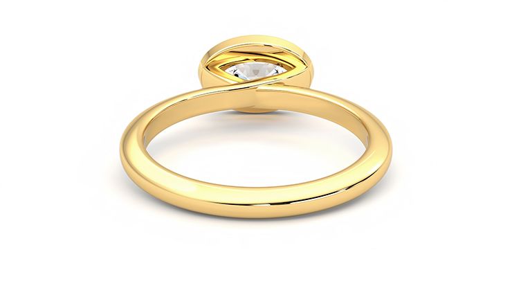 Taylor & Hart Purity Oval Engagement Ring 360 degree image 15