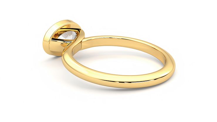 Taylor & Hart Purity Oval Engagement Ring 360 degree image 18