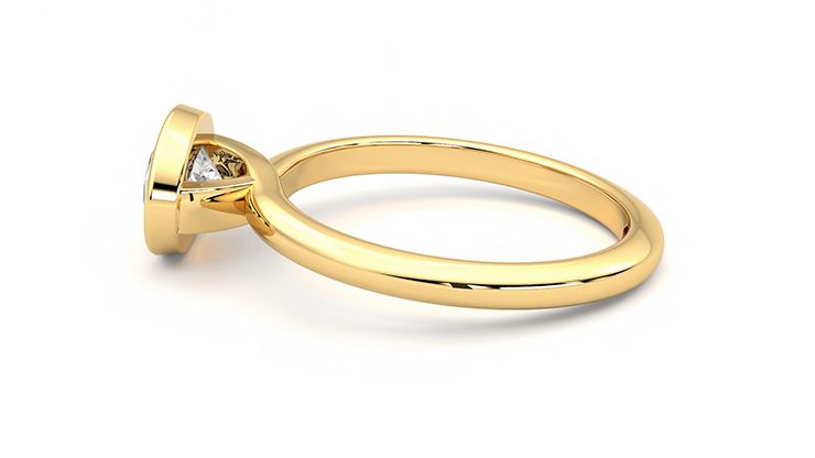 Taylor & Hart Purity Oval Engagement Ring 360 degree image 20