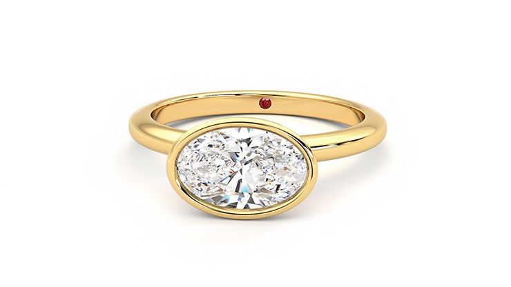 Taylor & Hart Purity Oval Engagement Ring 360 degree image 28
