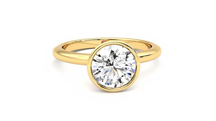 Taylor & Hart Purity Round Engagement Ring 360 degree image 2