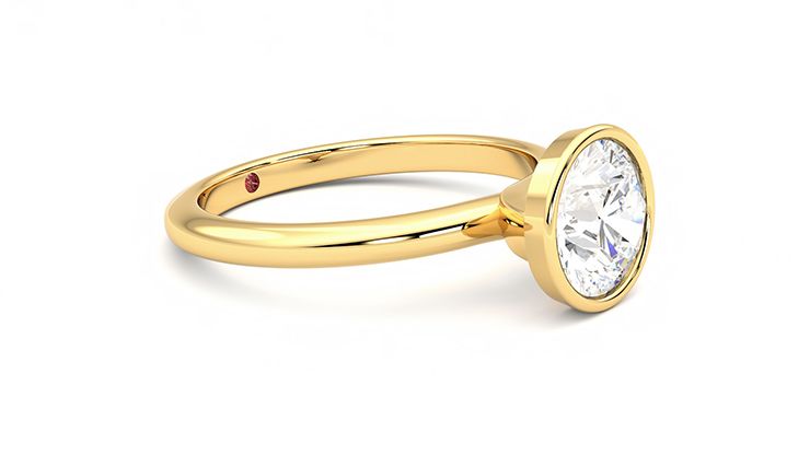 Taylor & Hart Purity Round Engagement Ring 360 degree image 7