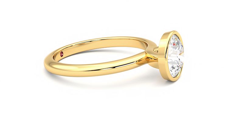 Taylor & Hart Purity Round Engagement Ring 360 degree image 8