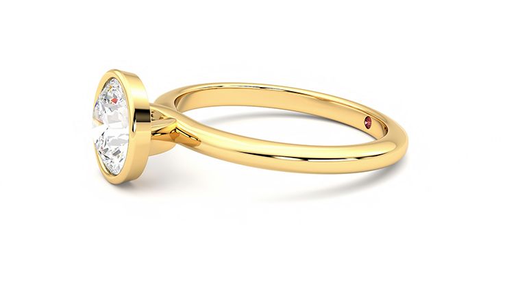 Taylor & Hart Purity Round Engagement Ring 360 degree image 22
