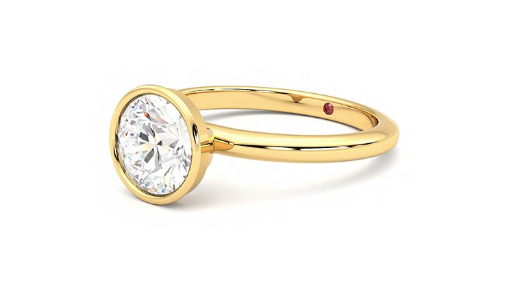 Taylor & Hart Purity Round Engagement Ring 360 degree image 24