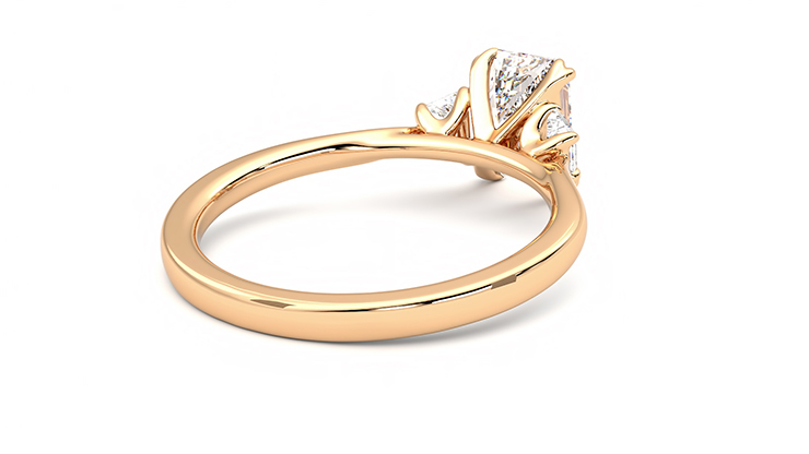 Taylor & Hart Reverie Emerald Engagement Ring 360 degree image 13