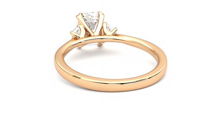 Taylor & Hart Reverie Emerald Engagement Ring 360 degree image 16