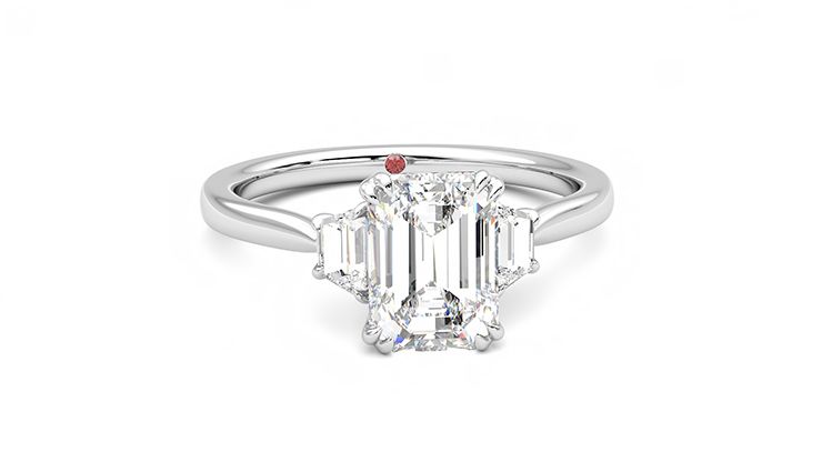 Taylor & Hart Reverie Emerald Engagement Ring 360 degree image 2