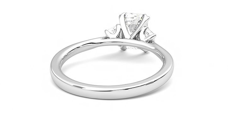 Taylor & Hart Reverie Emerald Engagement Ring 360 degree image 14