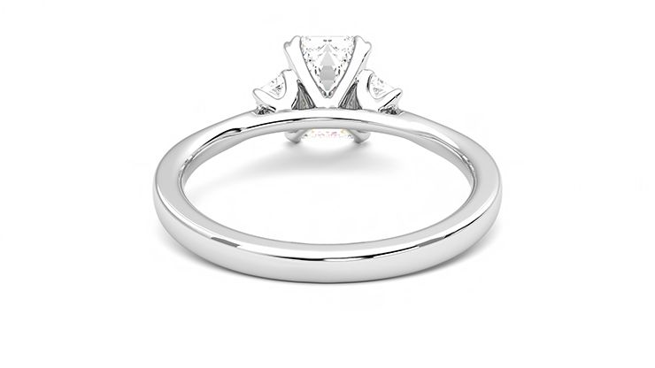 Taylor & Hart Reverie Emerald Engagement Ring 360 degree image 15