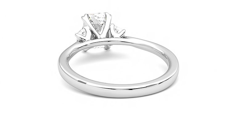 Taylor & Hart Reverie Emerald Engagement Ring 360 degree image 16