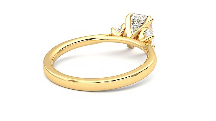 Taylor & Hart Reverie Emerald Engagement Ring 360 degree image 13