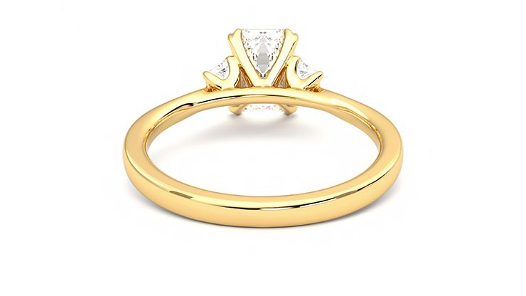 Taylor & Hart Reverie Emerald Engagement Ring 360 degree image 15